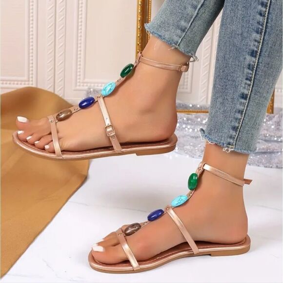 Bohemian sandals sz 10.5 - Picture 2 of 6
